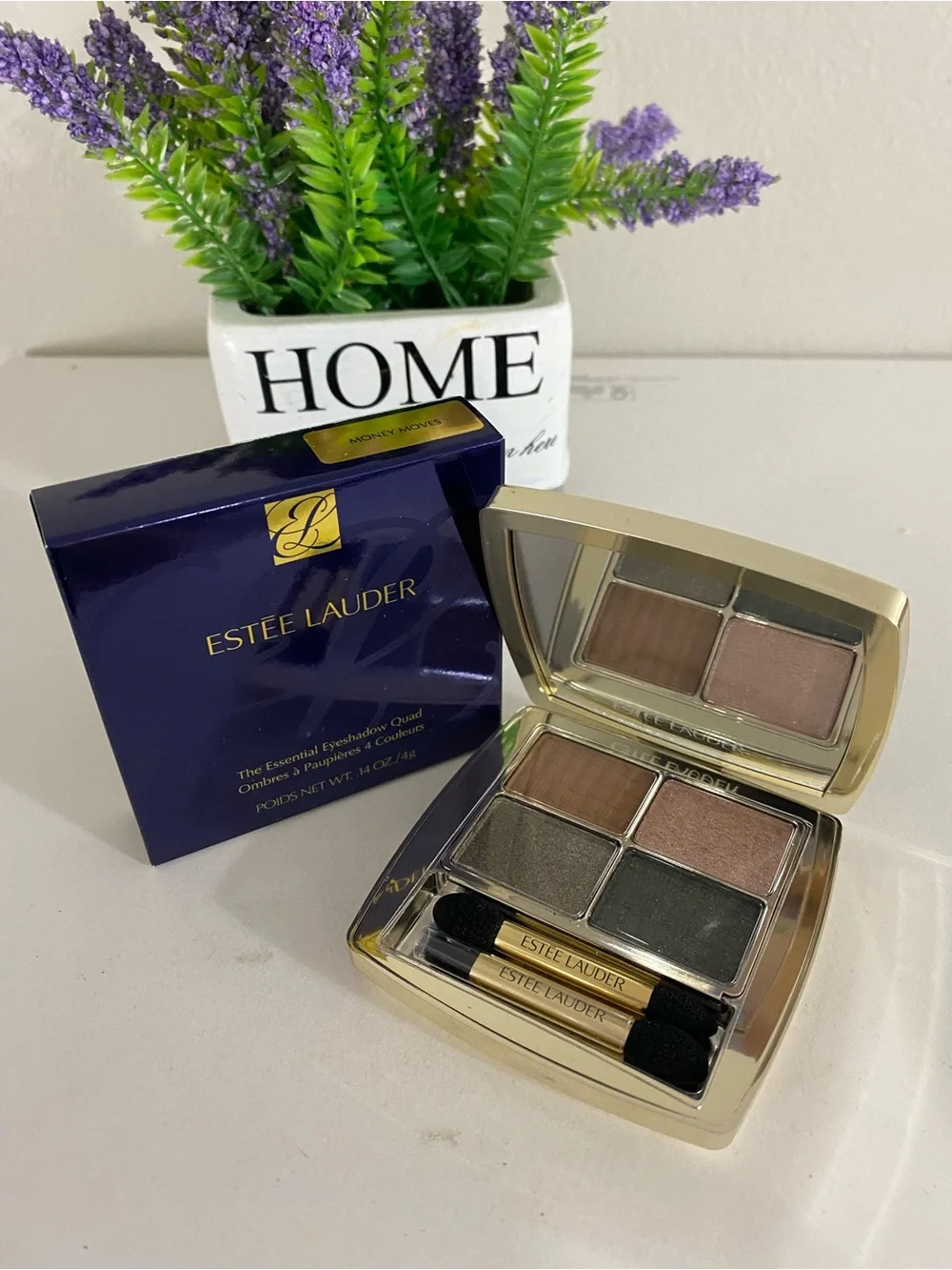 Money Moves, Estée Lauder The Essential Eyeshadow Quad, Full Size, 0.14 OZ / 4 g